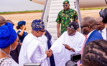 The president landed at Gateway Airport, and floodgates of goodwill were opened